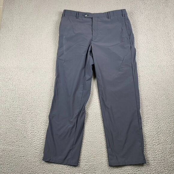 Zenella Devon Chino Performance Pants Men's 36x28 Gray Made In Italy - Picture 1 of 12